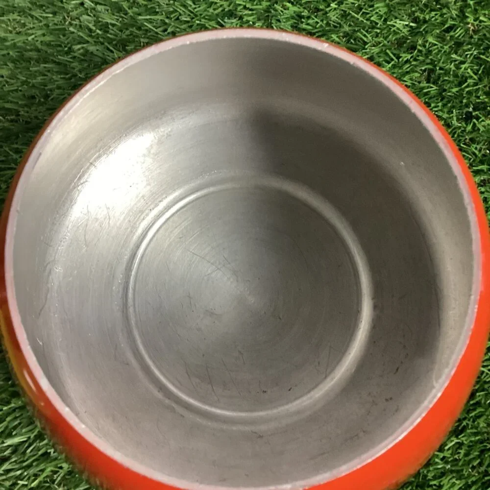 Vintage Mushroom Fondue Set Orange Green